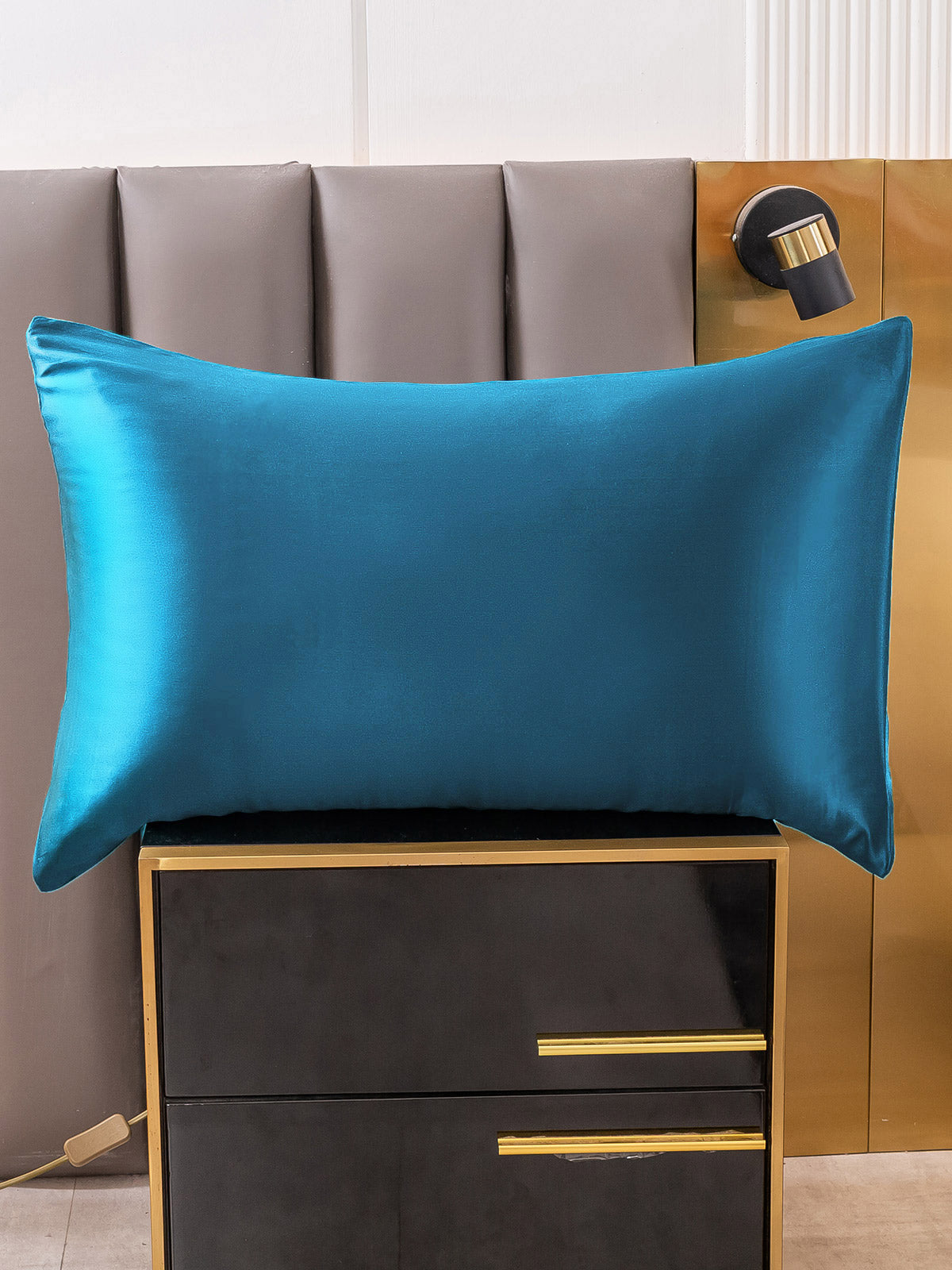 [Blågrøn] SilkSilky-DK 19Momme Pillowcase 001