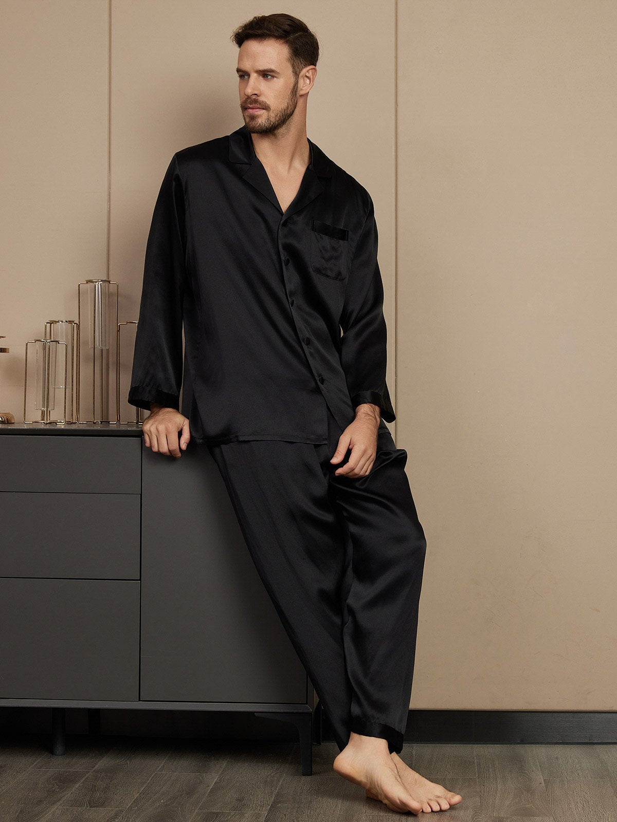[Sort] SilkSilky-DK Mens Pajamas 004