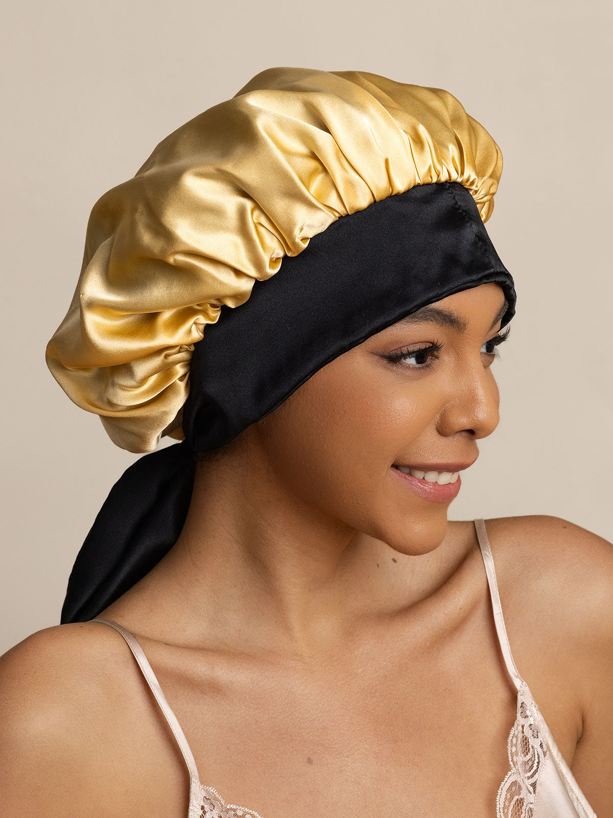 SilkSilky-DK Sleep Cap Champagne 002