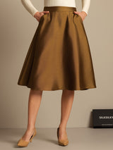 [Bronze] SilkSilky-DK 32Momme Silke Skirt 001