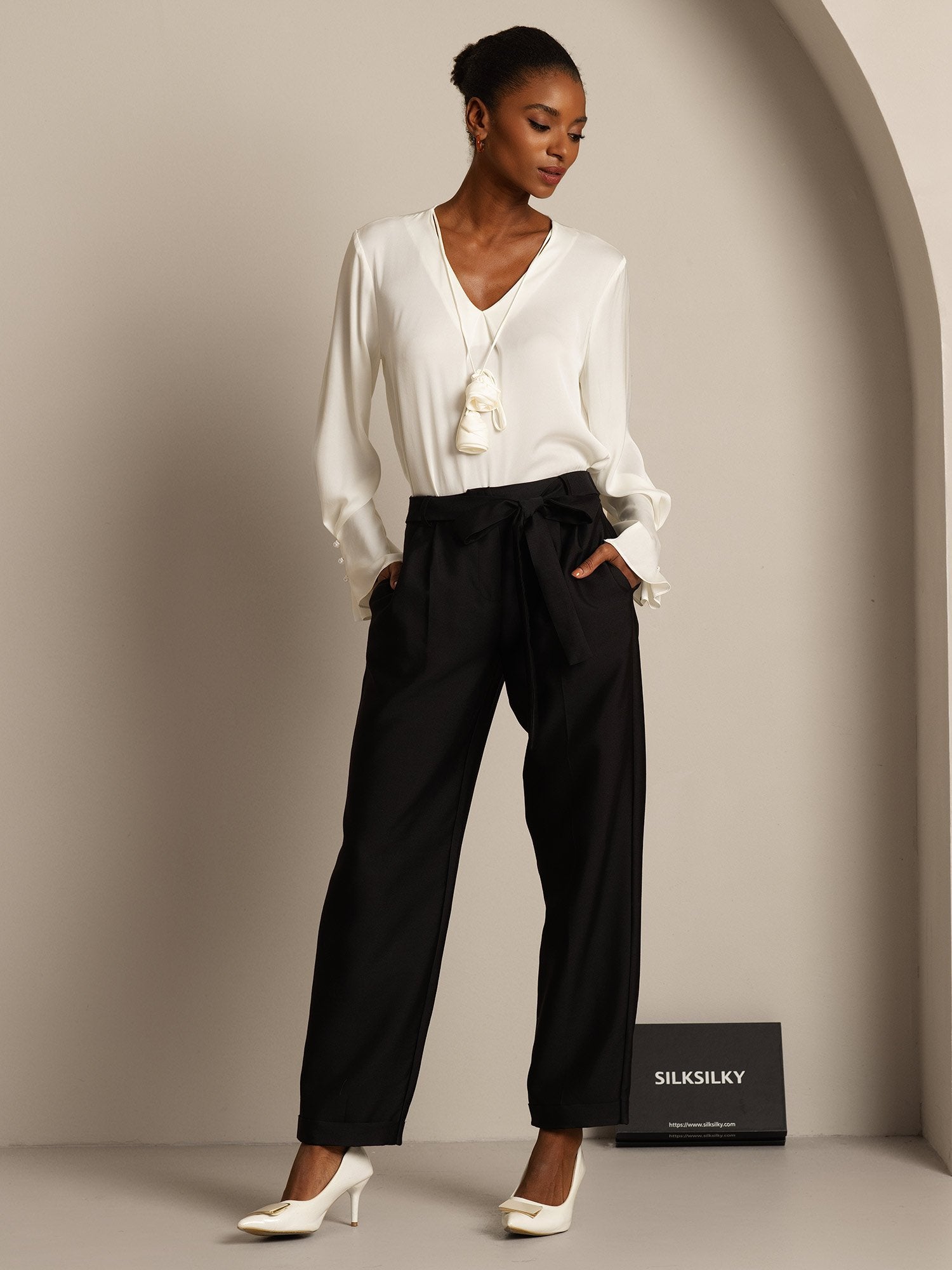 [Sort] SilkSilky-DK 32Momme Silke Womens Pants 007,