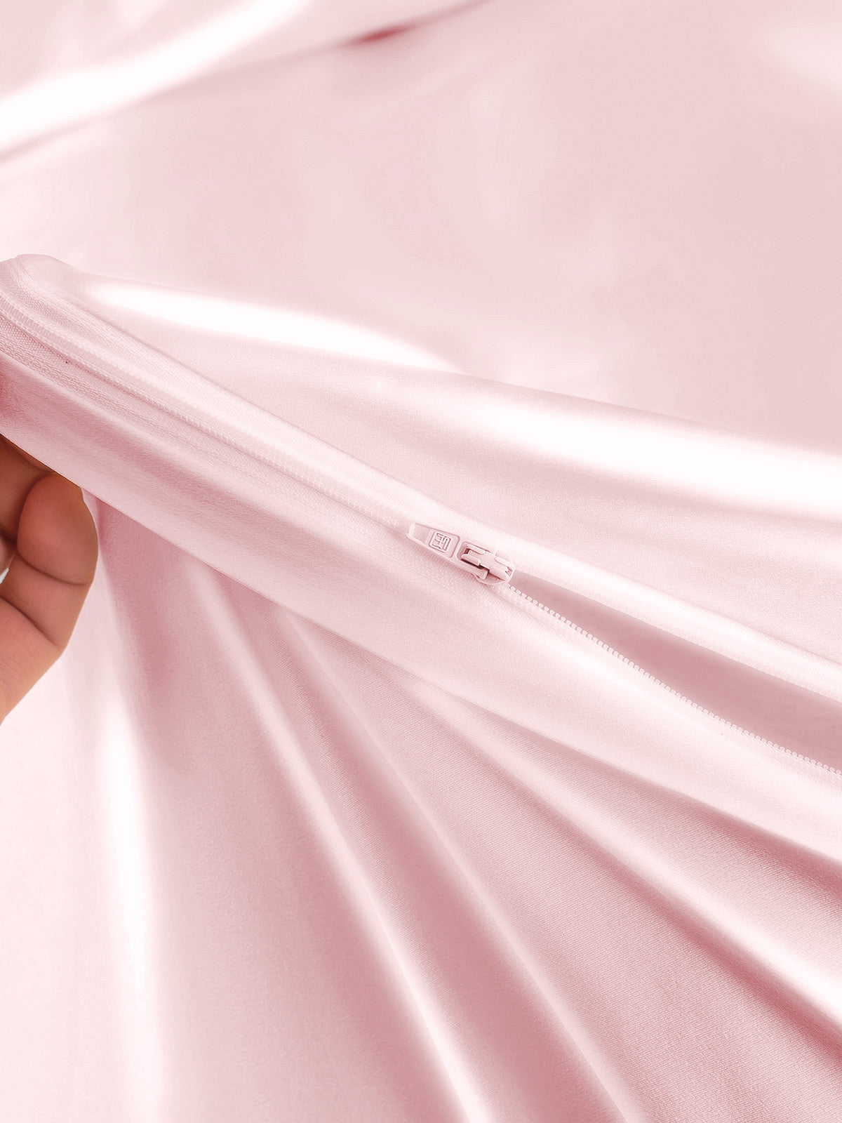 [Lyserød] SilkSilky-DK 19Momme Bedding Set 005