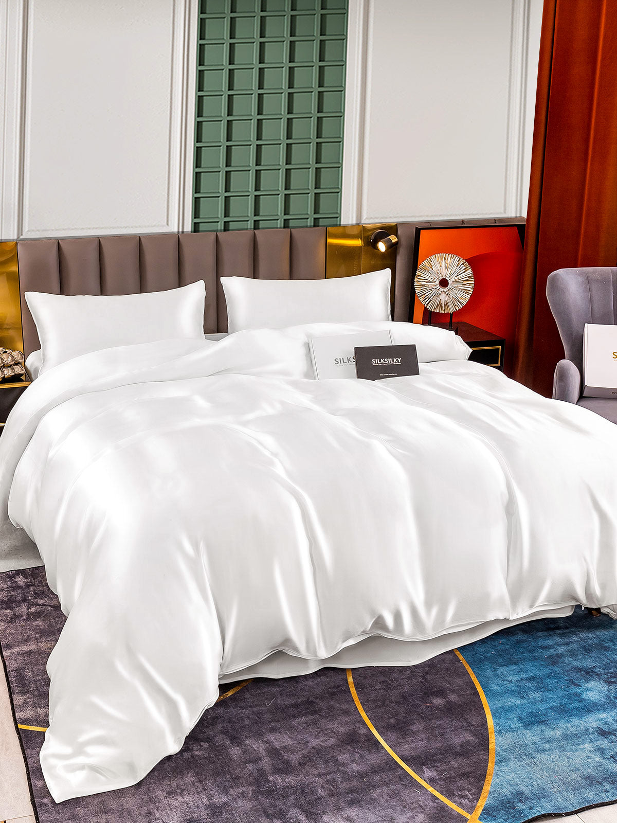 [Hvid] SilkSilky-DK 25Momme Bedding Set 003