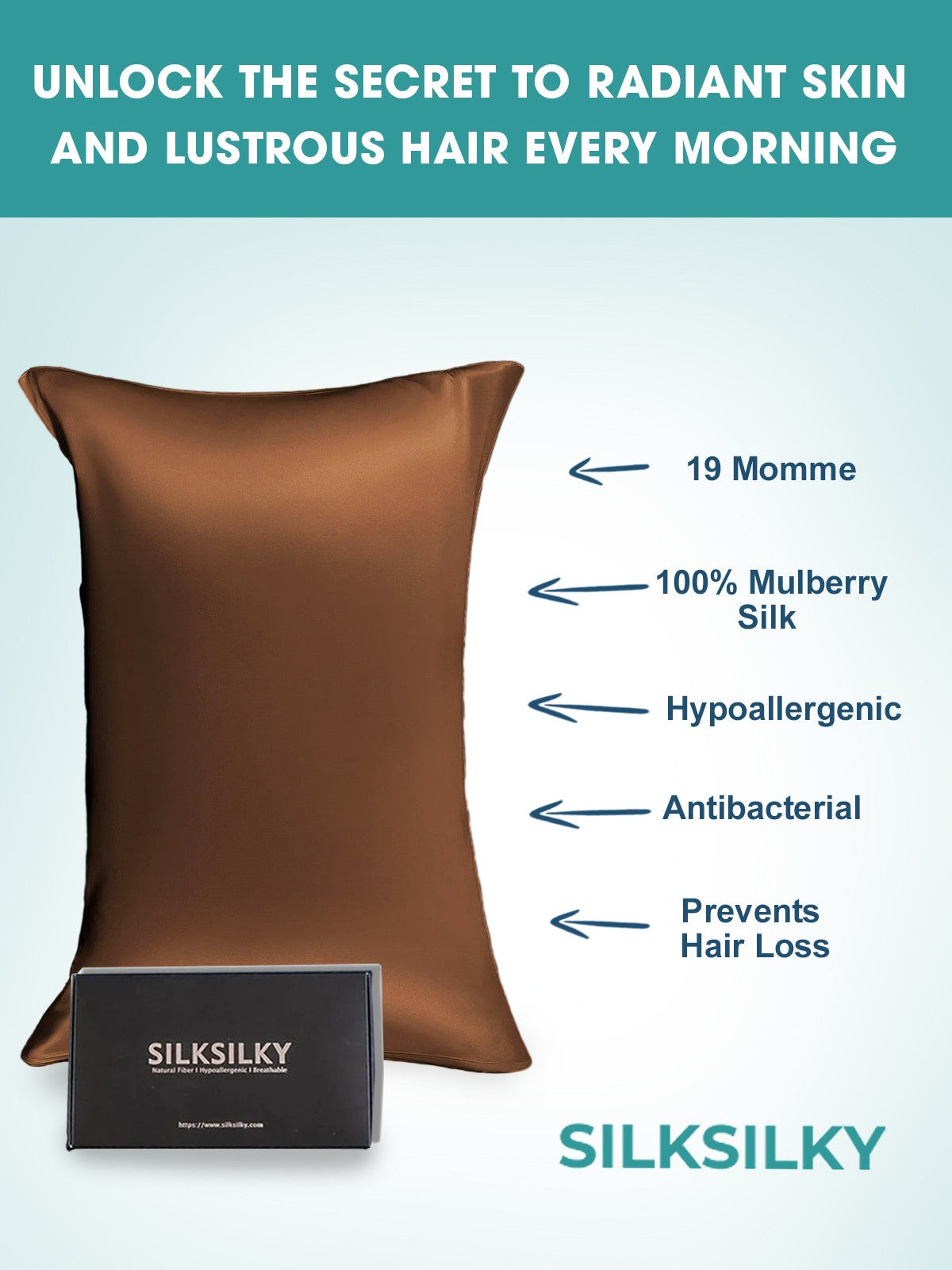 [Kaffe] SilkSilky-DK 19Momme Pillowcase 003