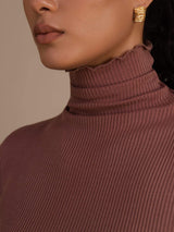 [Kameorose] SilkSilky-DK Long Sleeve Turtle Neck T-shirt til kvinder 006