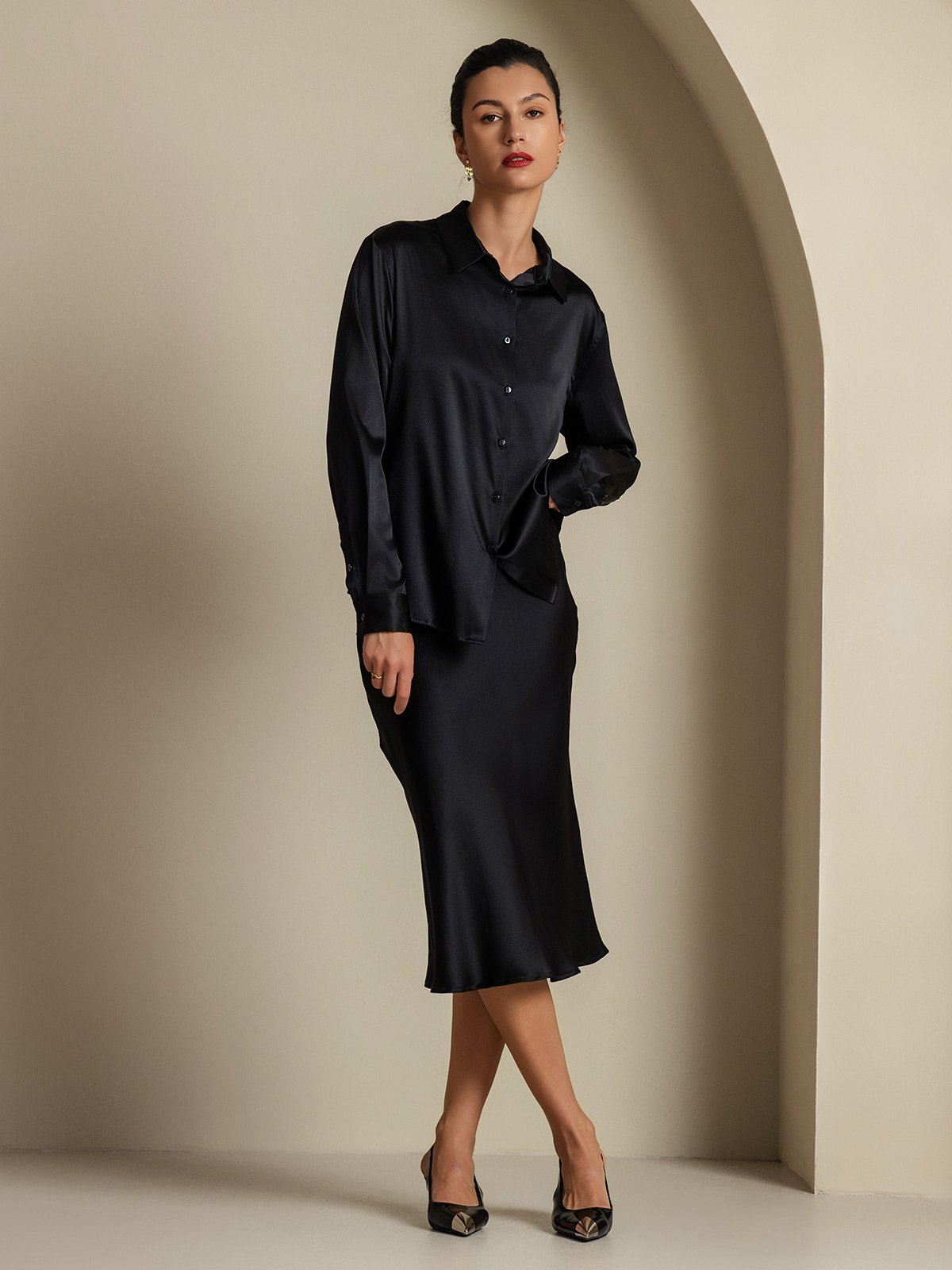 [Sort] SilkSilky-DK 19Momme Silke Womens Outfit Sets 001,