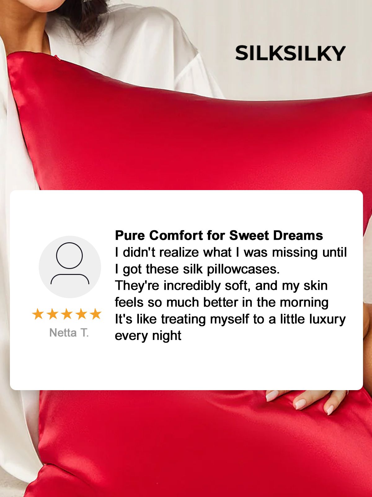 [Mørkeblå] SilkSilky-DK 19Momme Pillowcase 004