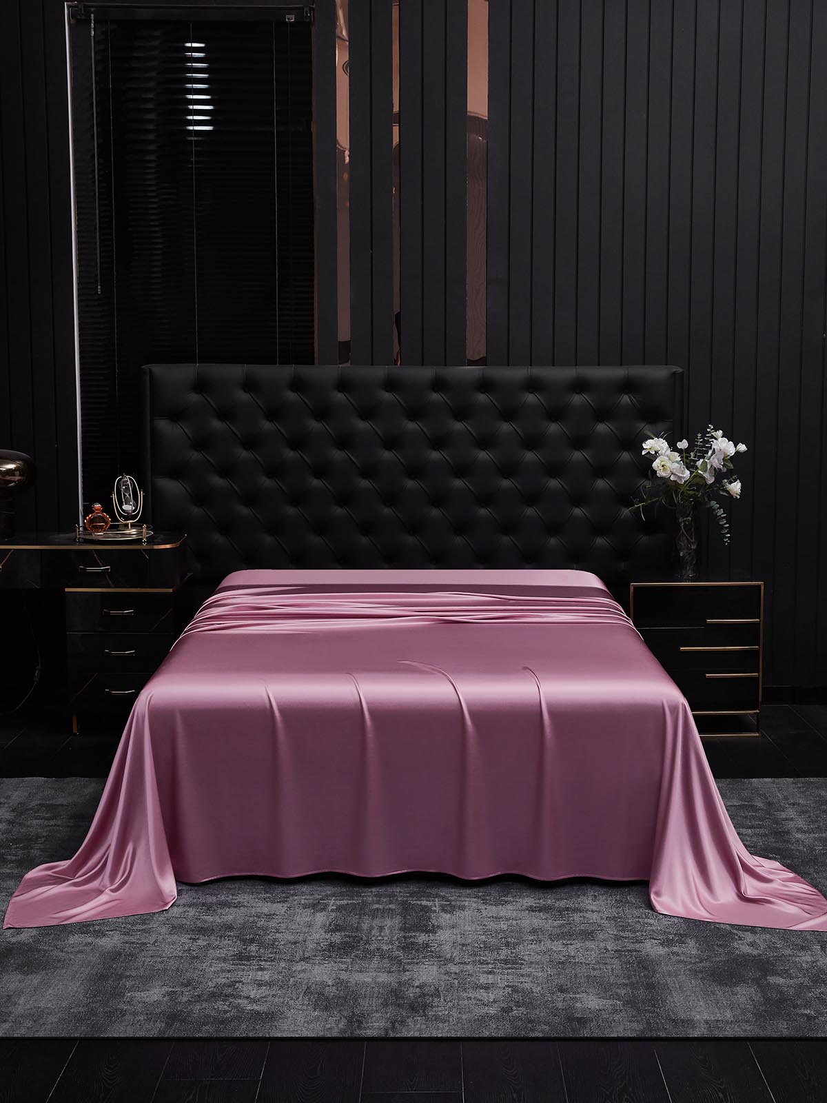 [Mauve Orkidé] SilkSilky-DK 19Momme Sheet 002