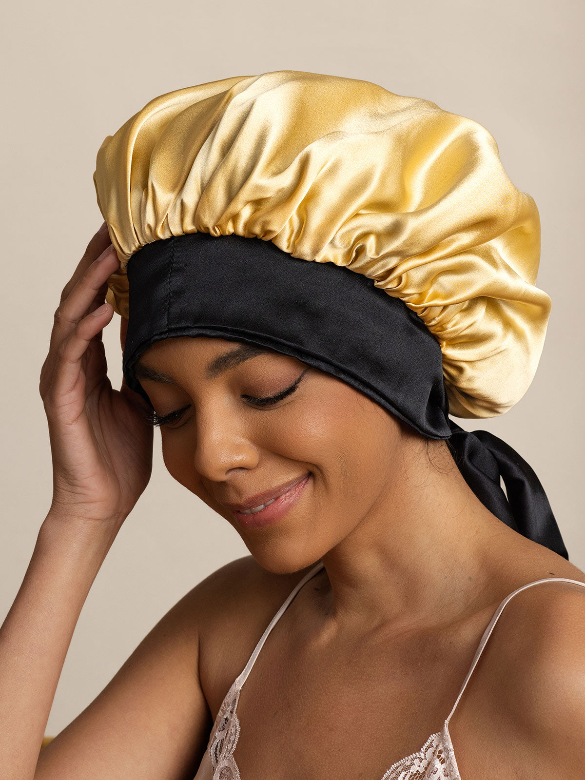 SilkSilky-DK Sleep Cap Champagne 004