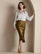 [Brun] SilkSilky-DK Nederdel 003