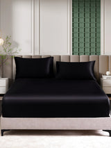 [Sort] SilkSilky-DK 25Momme Sengesæt 002