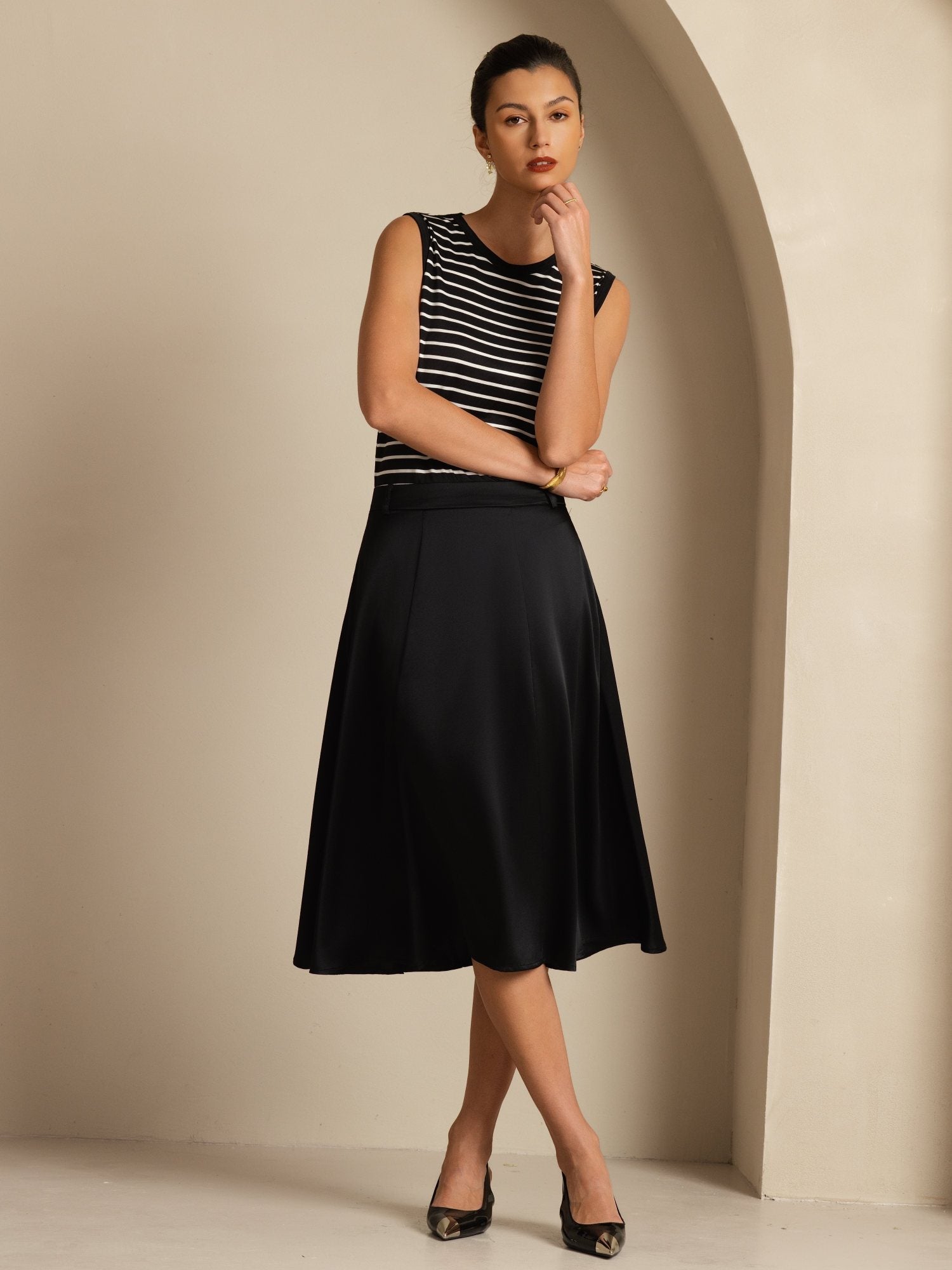 [Sort] SilkSilky-DK 19Momme Silke Skirt 006