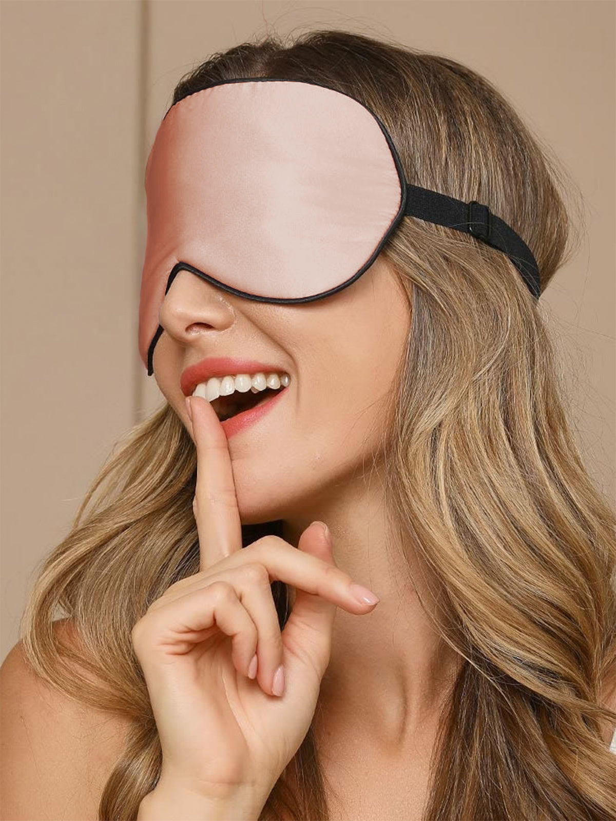 [Lyserød] SilkSilky-DK 19Momme Eye Mask 007