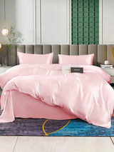 [Lyserød] SilkSilky-DK 25Momme Bedding Set 001