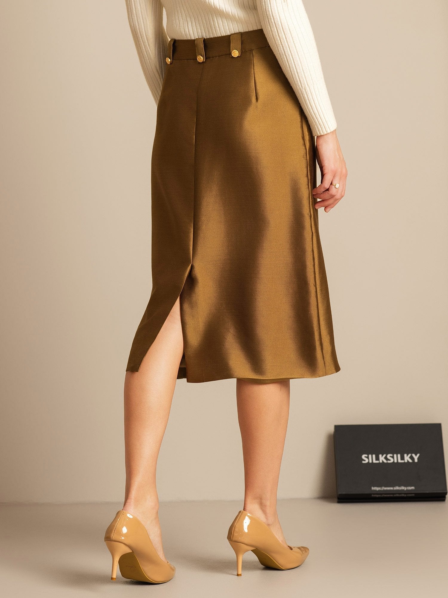 [Bronze] SilkSilky-DK 32Momme Silke Skirt 002,