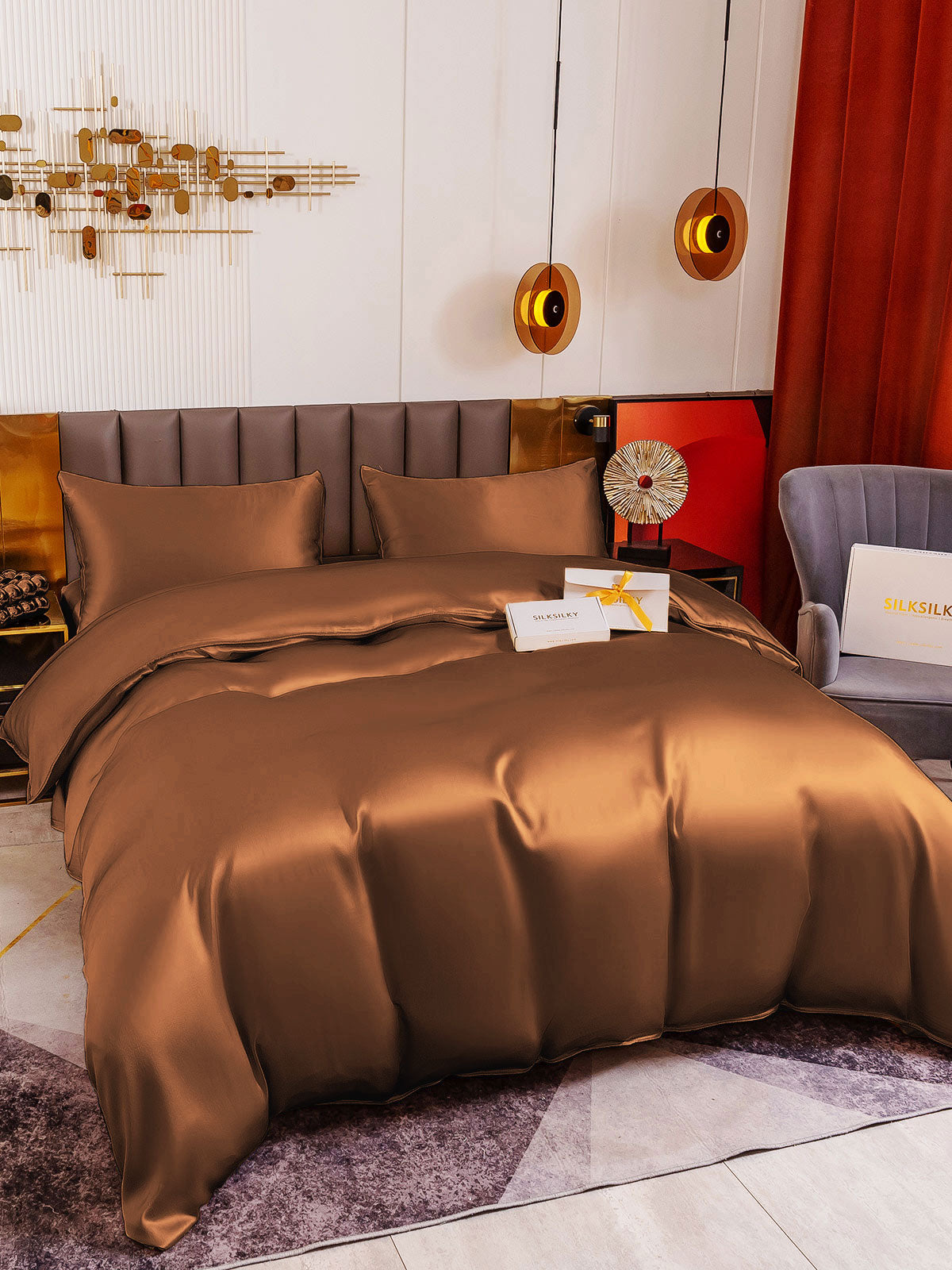 [Kaffe] SilkSilky-DK 19Momme Bedding Set 001