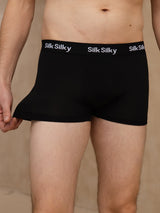 [Sort] SilkSilky-DK 100% Silk Jersey Herreundertøj 004