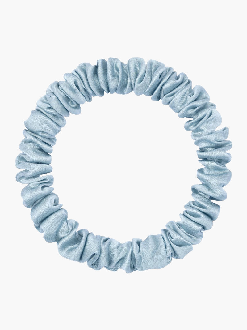 SilkSilky-DK-19Momme-Pure-Silk-Scrunchie-Himmelblå-004