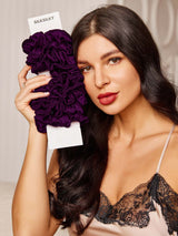 [Mørke Lilla] SilkSilky-DK Scrunchie 002
