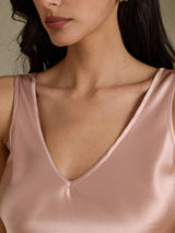 [Toscana] SilkSilky-DK Sleeveless V Neck Camisole Top 003