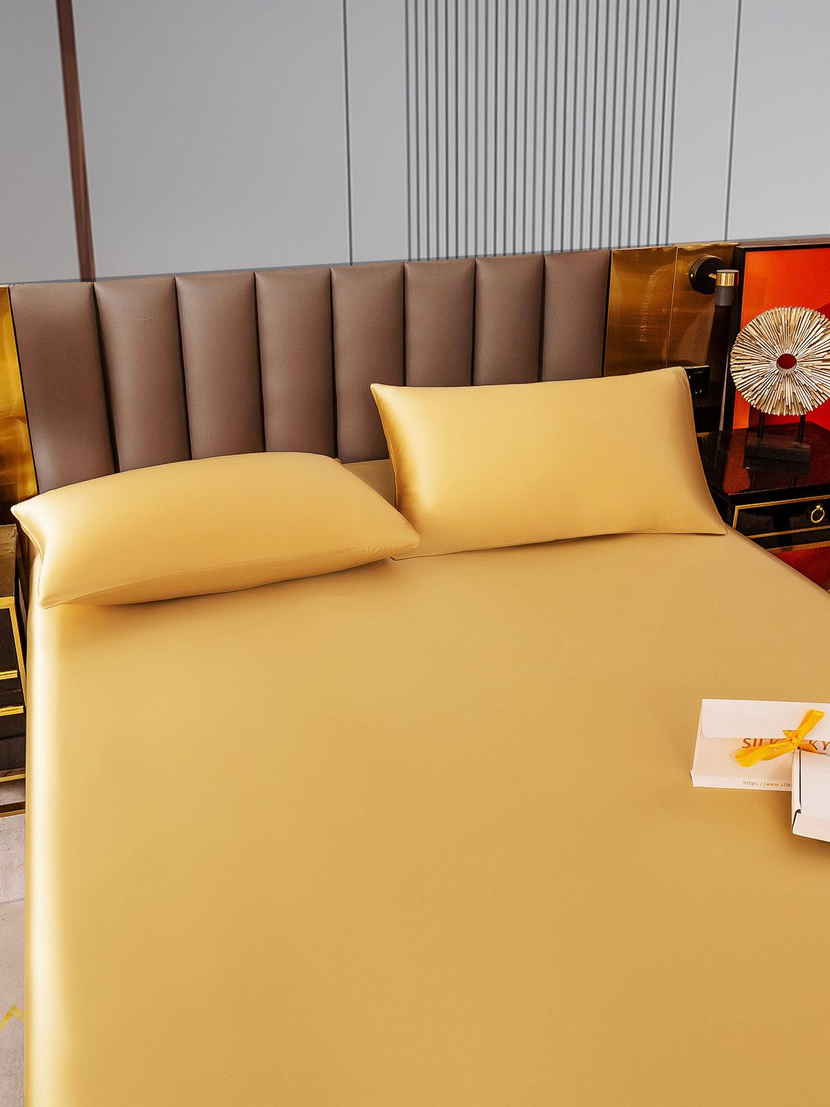 [Champagne] SilkSilky-DK 22Momme Bedding Set 003
