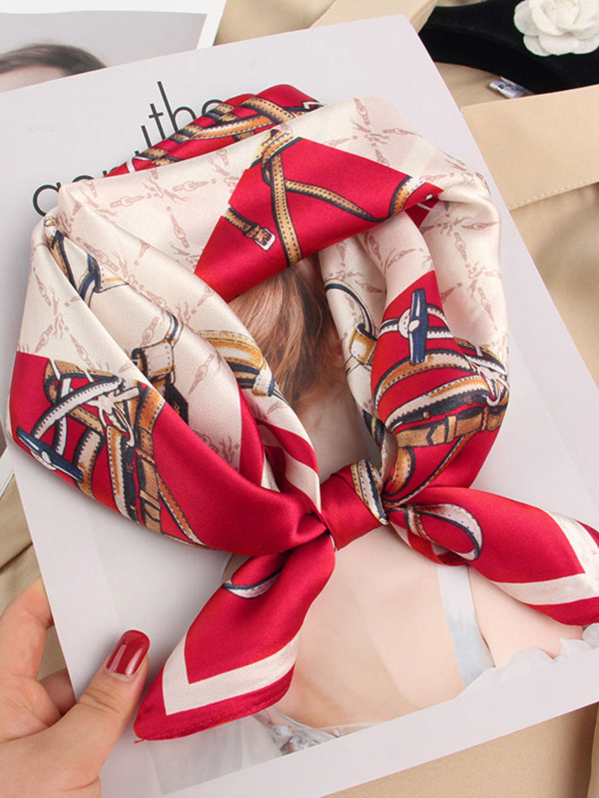 [P033] SilkSilky-DK Scarf 001,