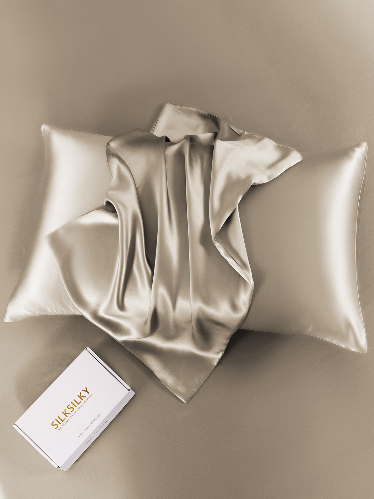 [Kaki] SilkSilky-DK 22Momme Pillowcase 004
