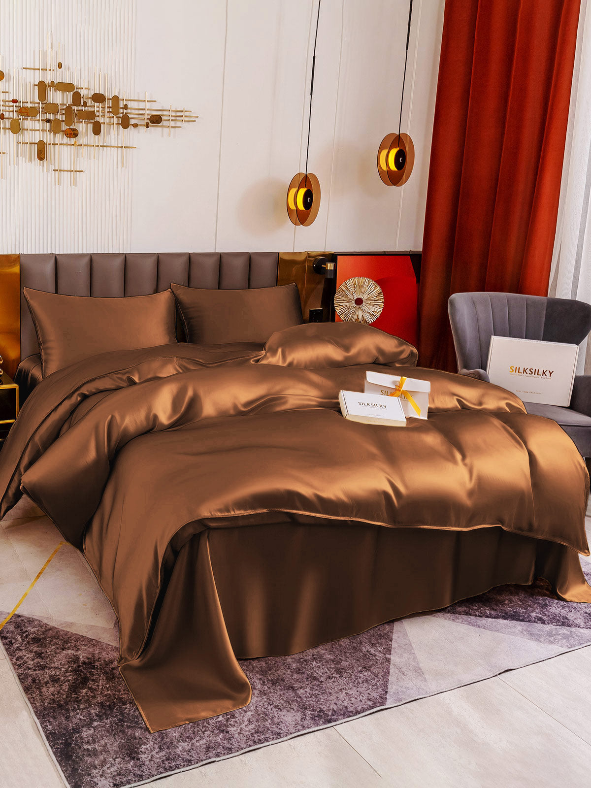 [Kaffe] SilkSilky-DK 19Momme Bedding Set 003