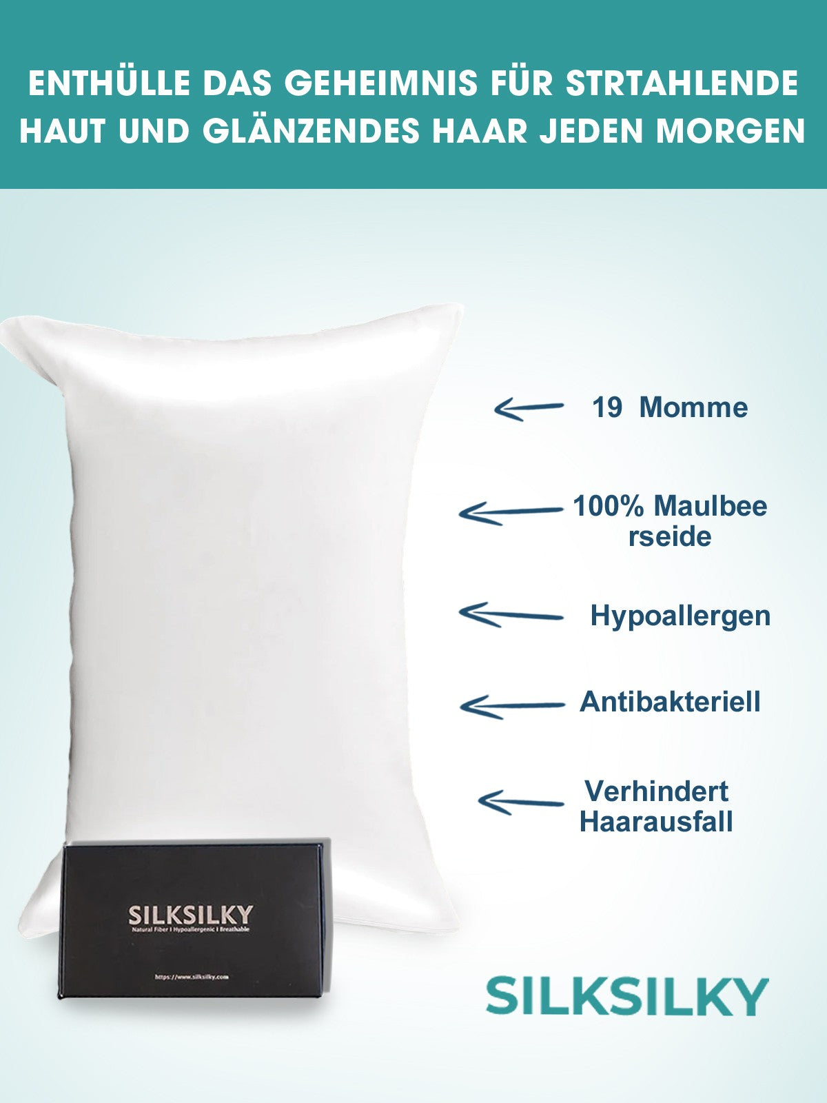[Hvid] SilkSilky-DK 19Momme Pillowcase 002