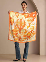 [Gul Ballon] SilkSilky-DK Scarf 005