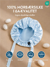 [Lyseblå] SilkSilky-DK Sovehætte 002