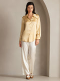 SilkSilky-DK-19Momme-Silke-Long-Sleeve-Collar-Dameskjorte-Champagne-007