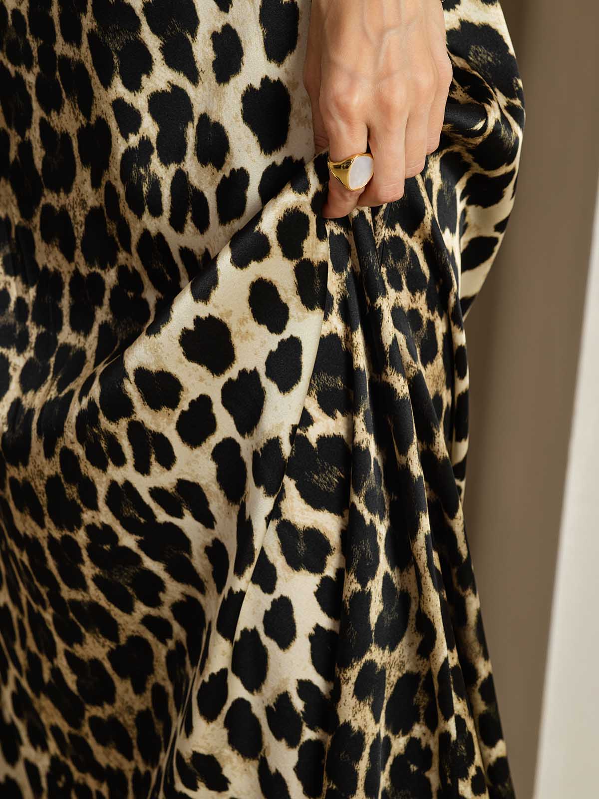 [Leopard] SilkSilky-DK 19Momme Silke Dress 004
