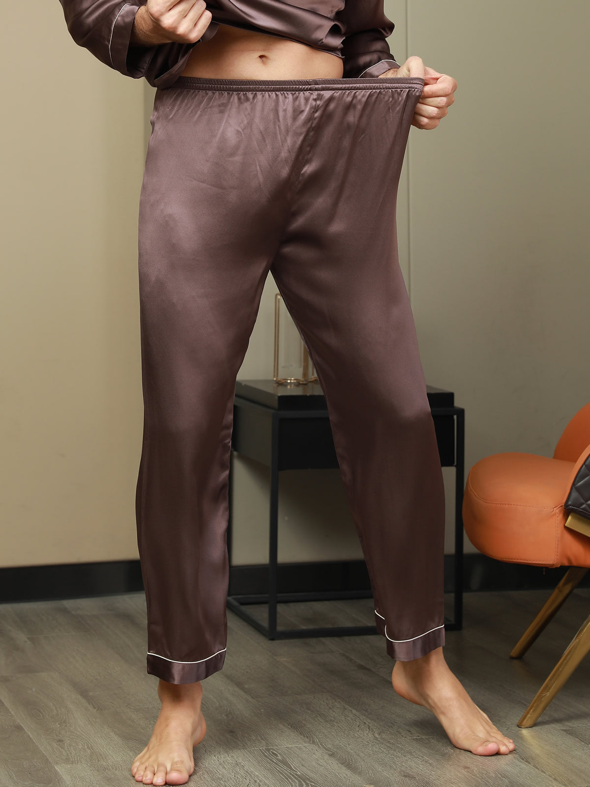 [Kaffe] SilkSilky-DK Mens Sleep Bottoms 001