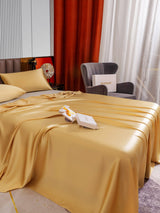 [Champagne] SilkSilky-DK 22Momme Sengesæt 005