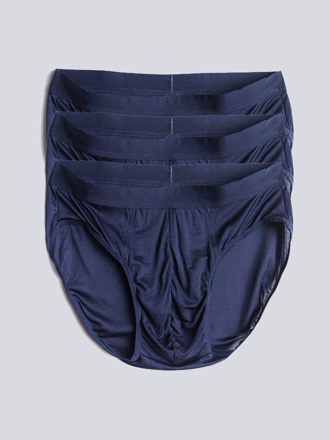 [Mørkeblå] SilkSilky-DK Mens Underwear 005