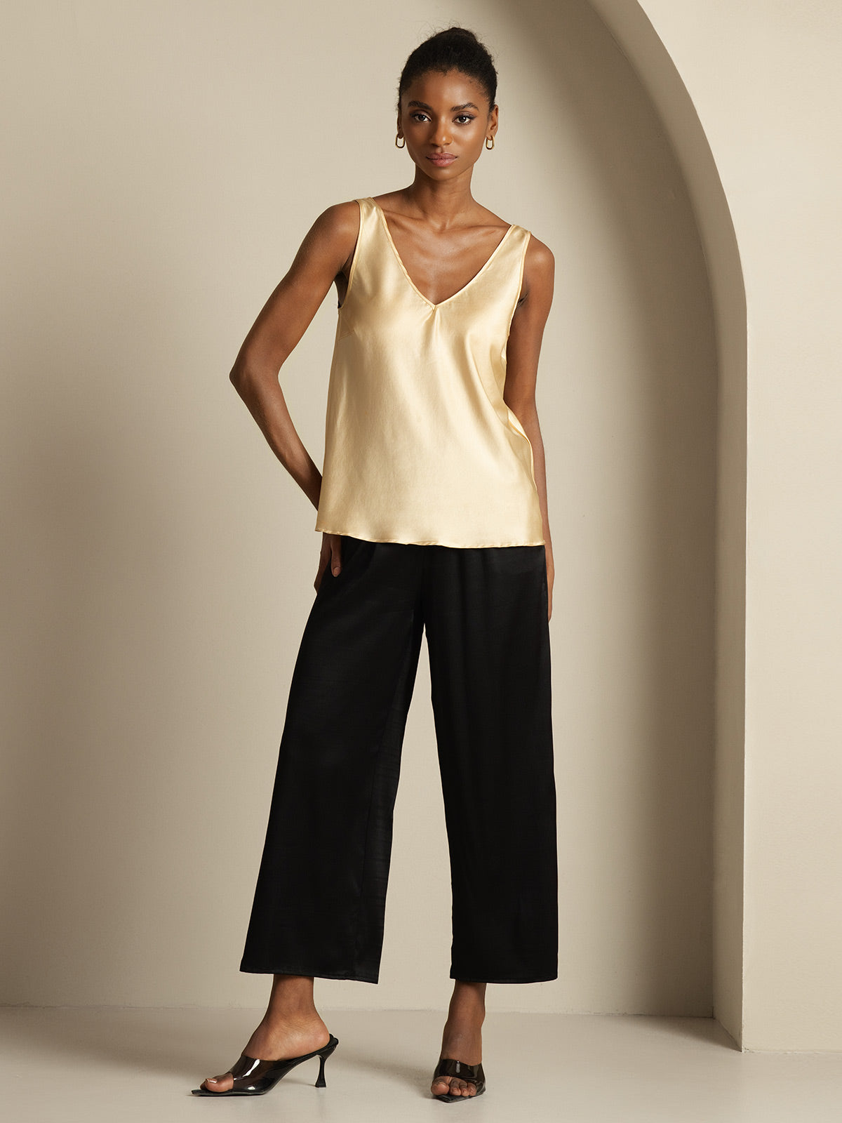 [Champagne] SilkSilky-DK 19Momme Silke Camisoles 008