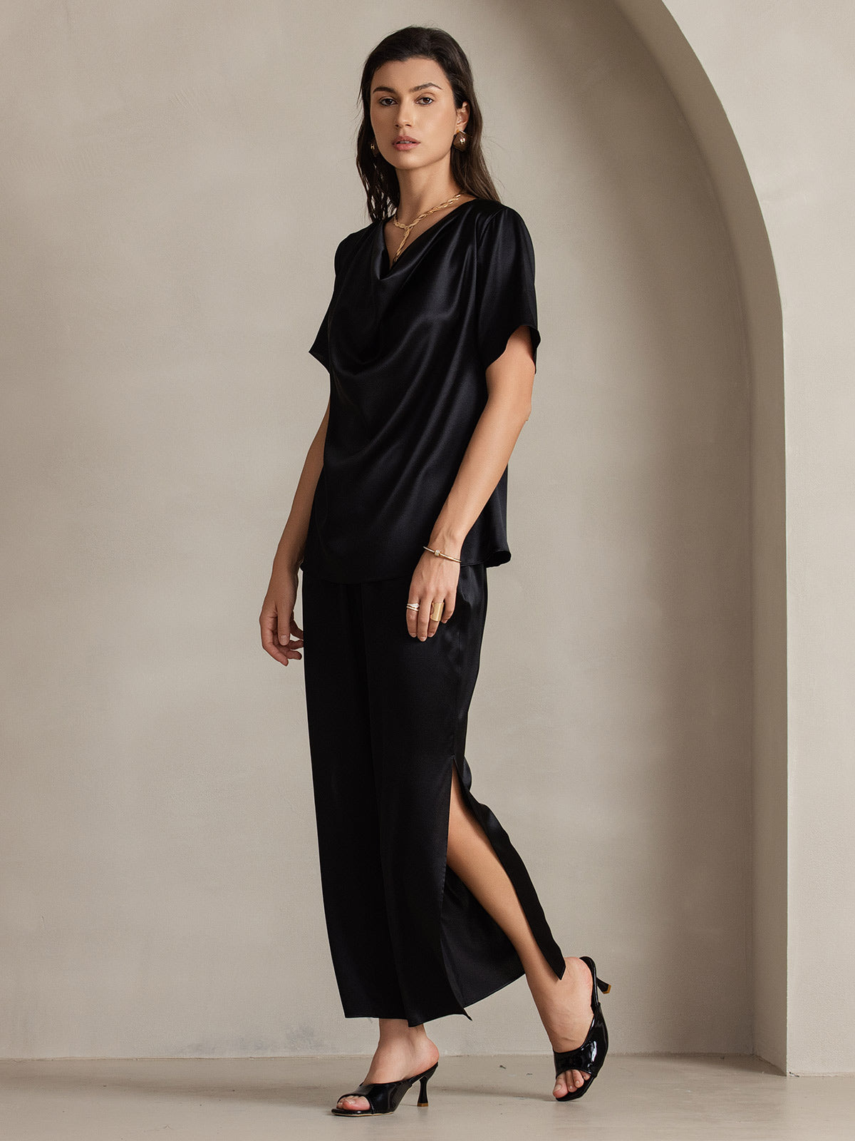 [Sort] SilkSilky-DK 19Momme Silke Womens Pants 008