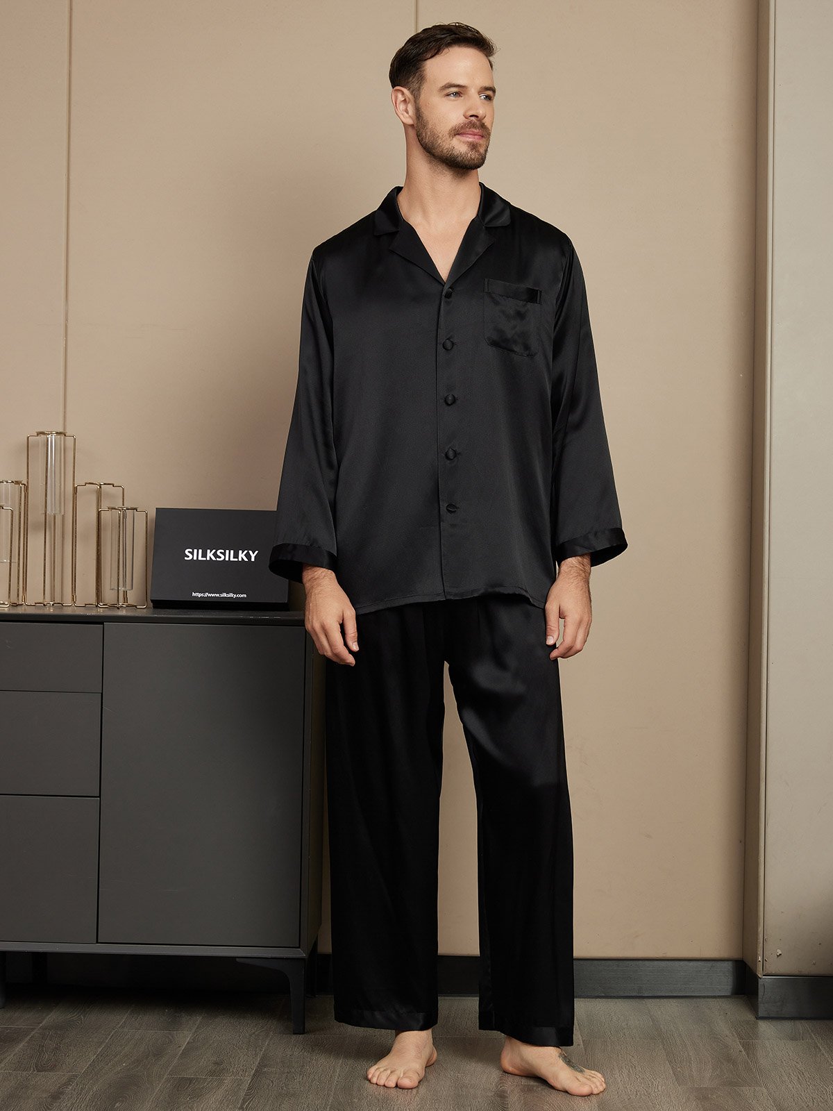 [Sort] SilkSilky-DK Mens Pajamas 001