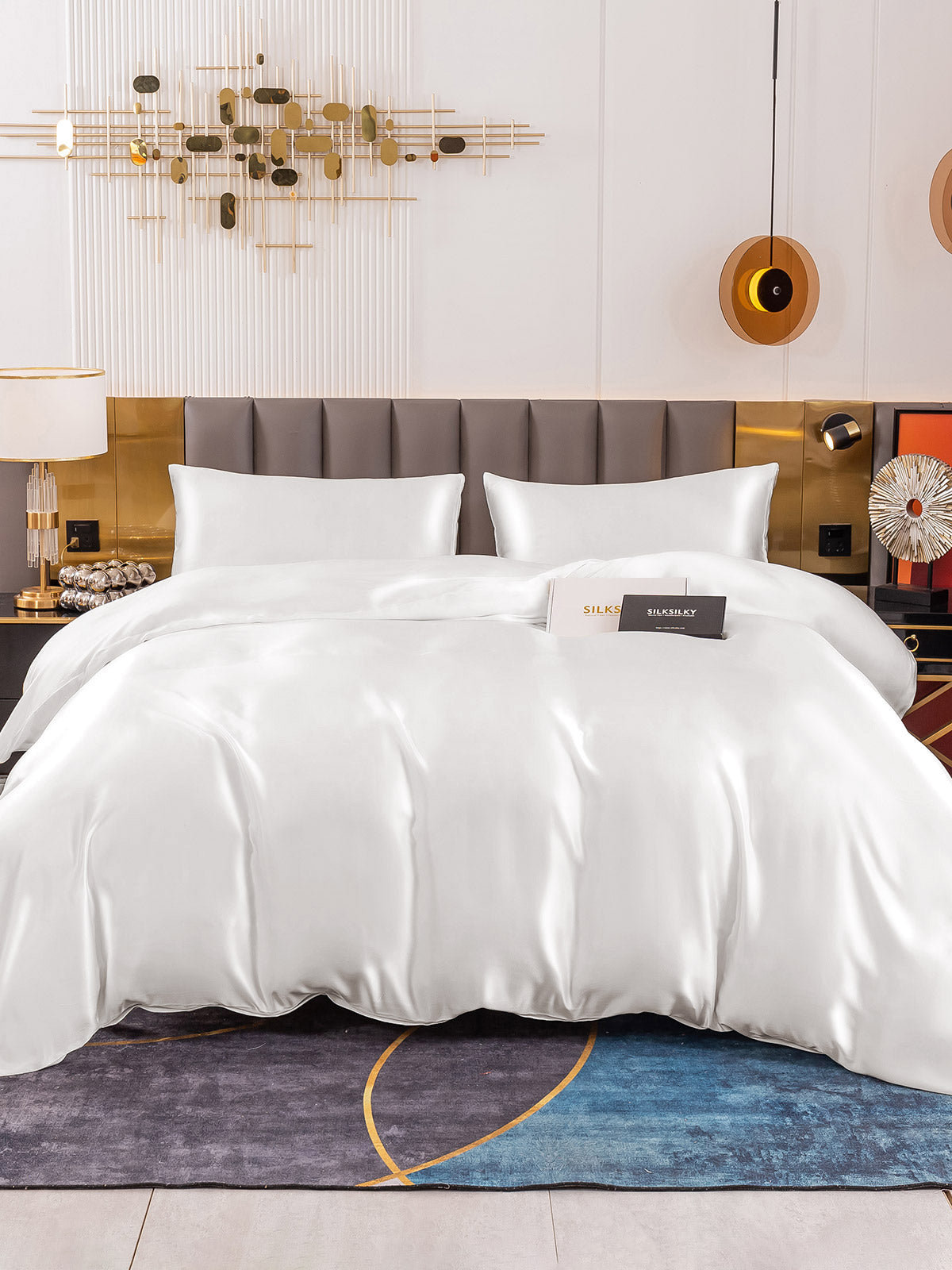 [Hvid] SilkSilky-DK 19Momme Bedding Set 001