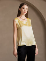 [Lysegul] SilkSilky-DK Sleeveless Round Neck Camisole Top 005
