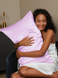 SilkSilky-DK 19Momme Pillowcase Lavendel 002