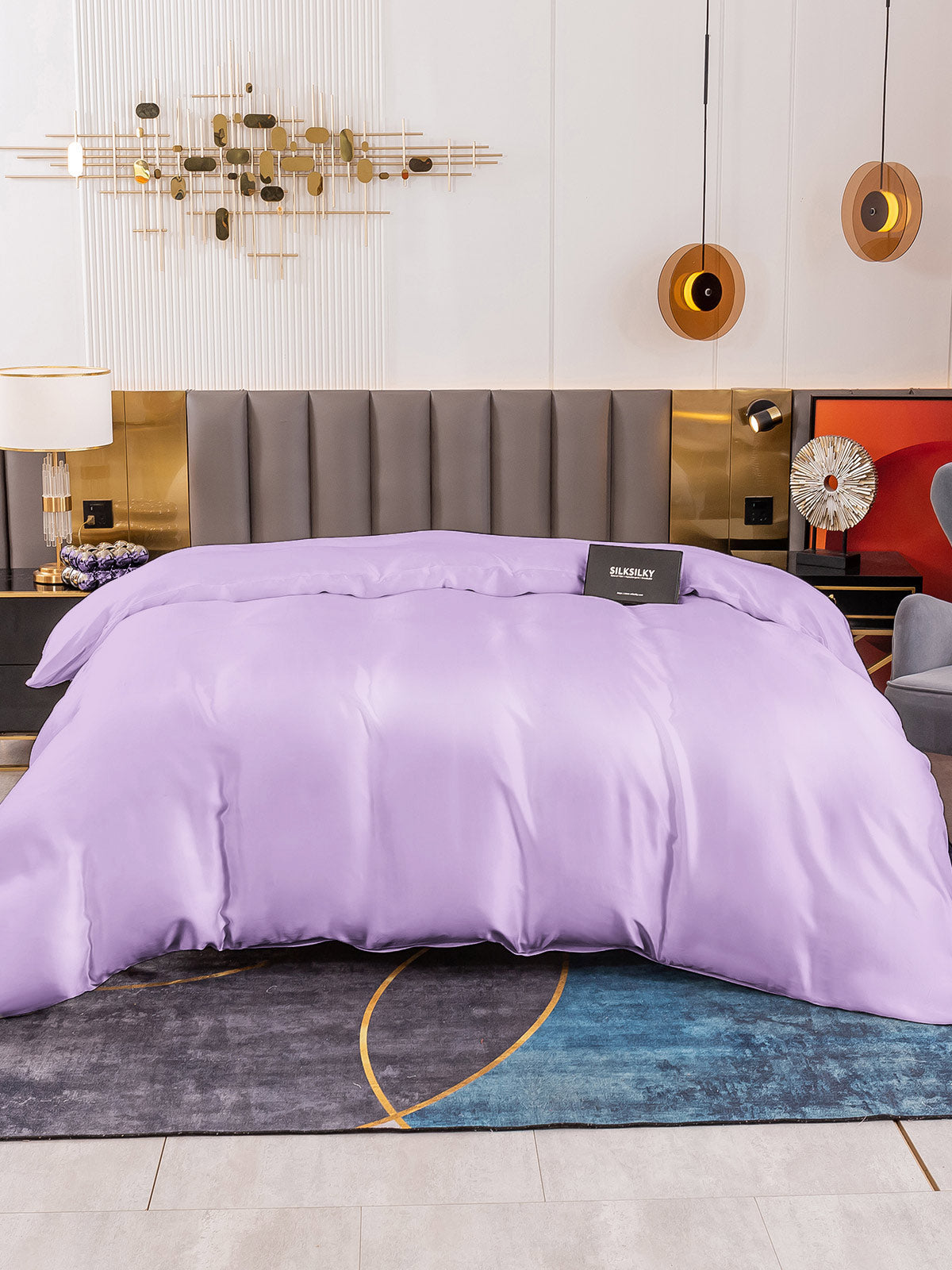 [Lavendel] SilkSilky-DK 19Momme Duvet Cover 003