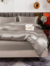 [Grå] SilkSilky-DK 19Momme Bedding Set 005