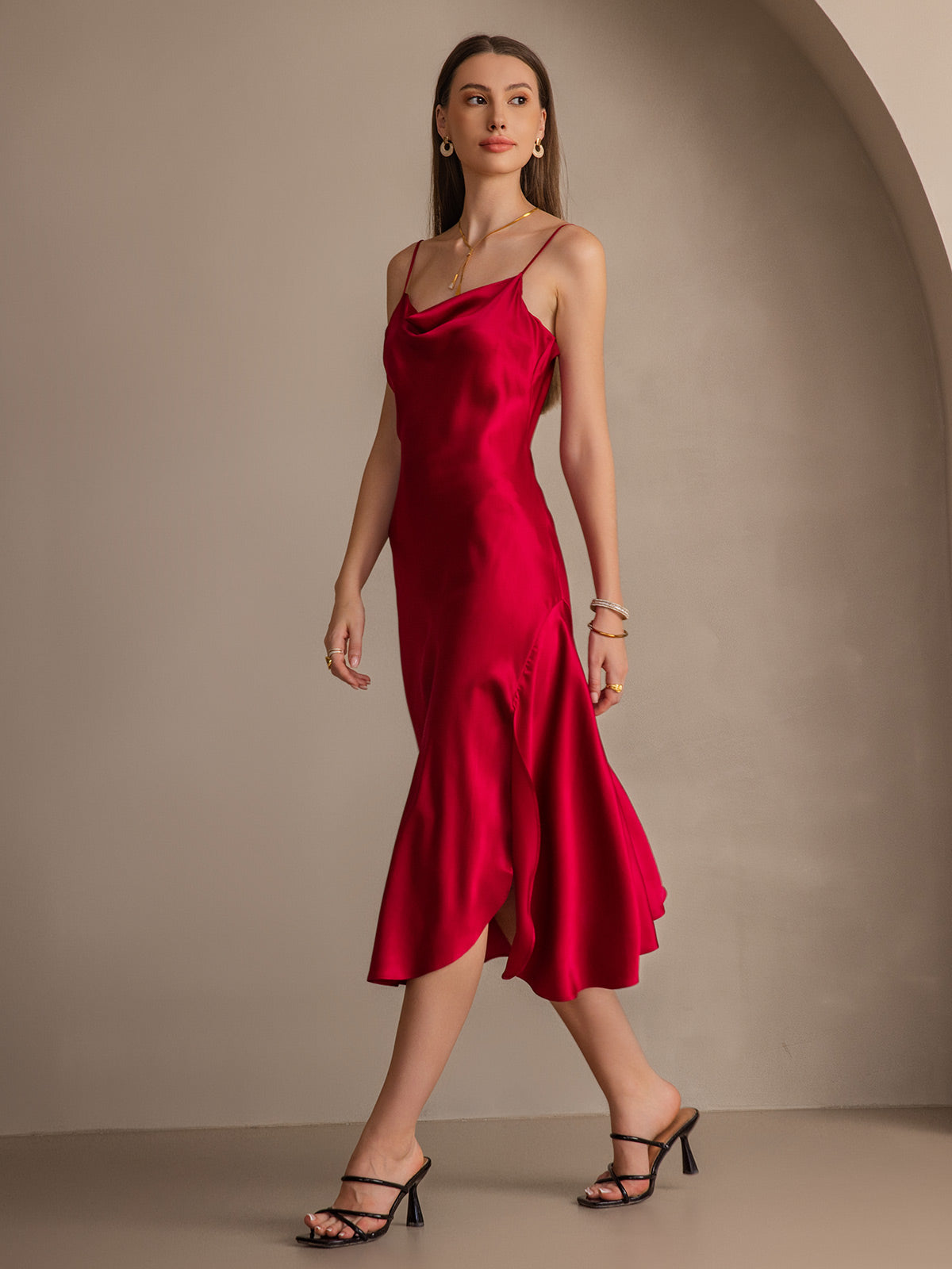 [Vin] SilkSilky-DK 19Momme Dress 006