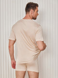 SilkSilky-DK Mens T-Shirt Beige 002