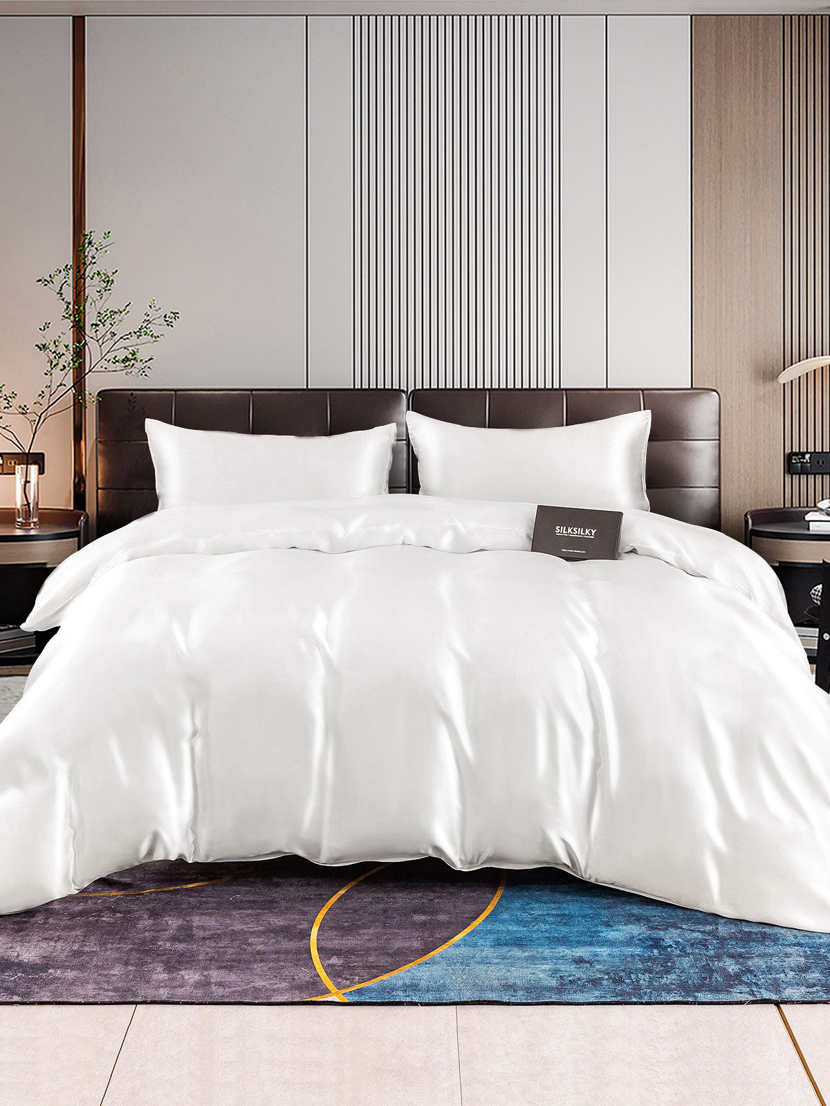 [Hvid] SilkSilky-DK 22Momme Bedding Set 001
