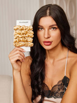 [Champagne] SilkSilky-DK Scrunchie 001