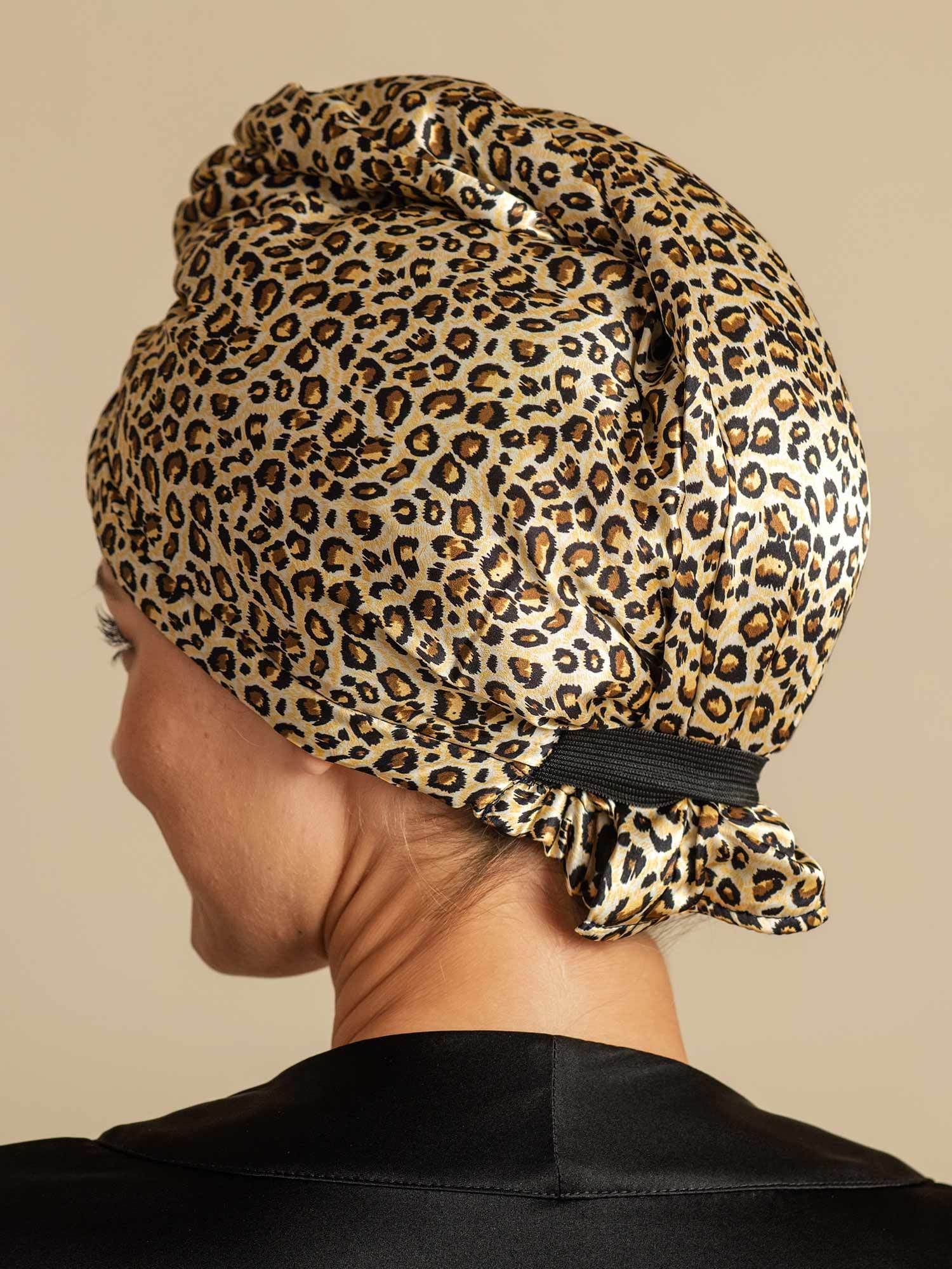 [Leopard] SilkSilky-DK Silke Hair Towel Wrap 006,