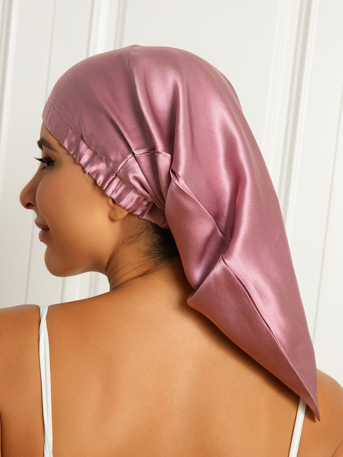 [Bleg Mauve] SilkSilky-DK Sovehætte 001